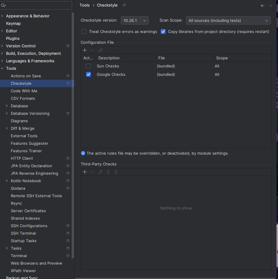 checkstyle_config